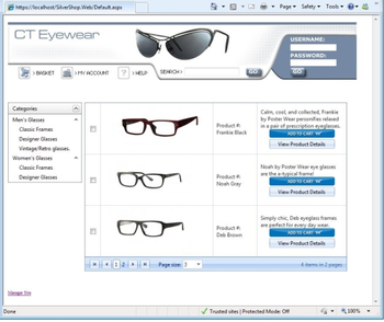 SilverShop screenshot