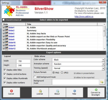 Silvershow screenshot
