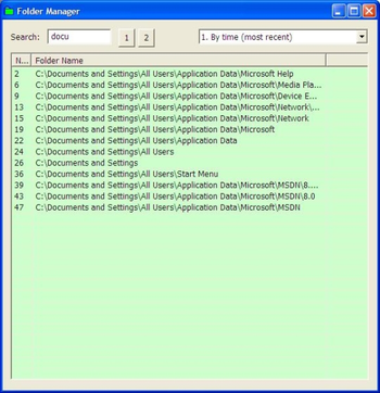 SimBust Folder Manager screenshot 2
