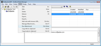 SimBust Note Manager screenshot 2