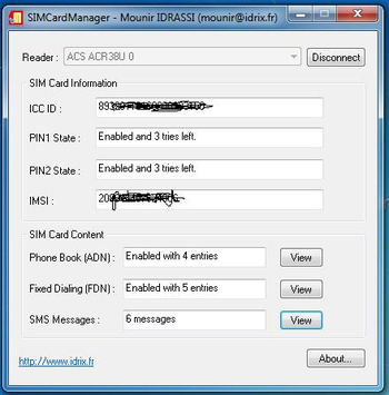SIMCardManager screenshot