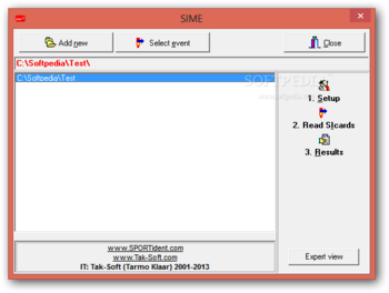 SIME screenshot