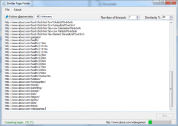 Similar Pages Finder screenshot