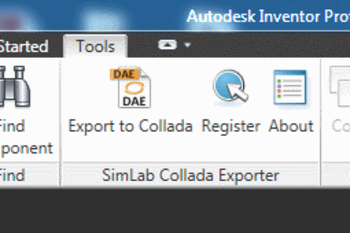 SimLab Collada Exporter for Inventor screenshot