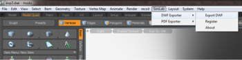 SimLab DWF Exporter for Modo screenshot