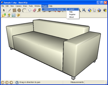 SimLab DWG Exporter for SketchUp screenshot