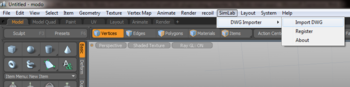SimLab DWG Importer for Modo screenshot