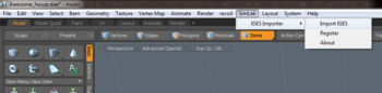 SimLab IGES Importer for Modo screenshot