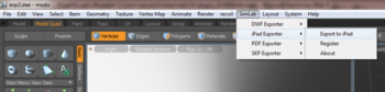 SimLab iPad Exporter for Modo screenshot