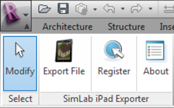SimLab iPad Exporter for Revit screenshot