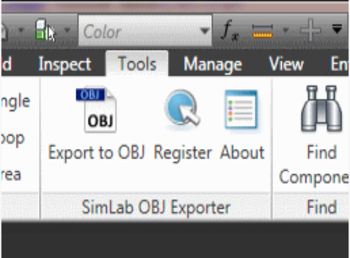 SimLab Obj Exporter for Inventor screenshot