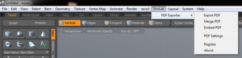 SimLab PDF Exporter for Modo screenshot