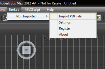 SimLab PDF Importer for 3DS Max screenshot