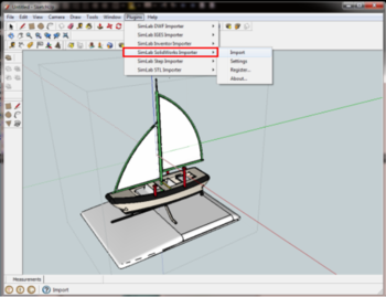 SimLab SolidWorks Importer for SketchUp screenshot