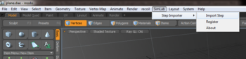 SimLab Step Importer for Modo screenshot