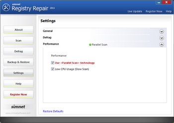Simnet Registry Repair screenshot 10