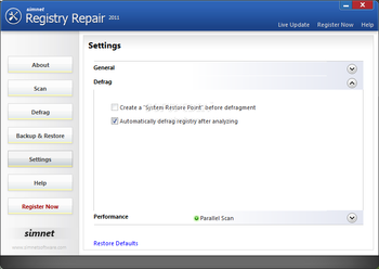 Simnet Registry Repair screenshot 9