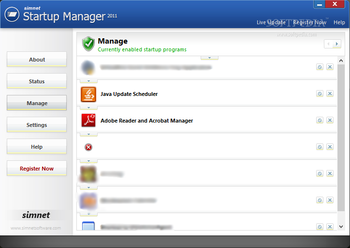 Simnet Startup Manager screenshot 2