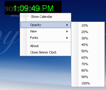 Simnor Clock screenshot