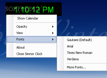 Simnor Clock screenshot 2