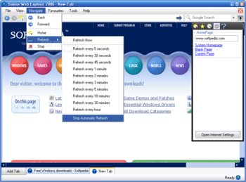 Simnor Web Explorer 2006 screenshot 2