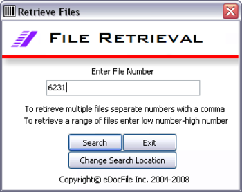 Simple Barcode Filing screenshot