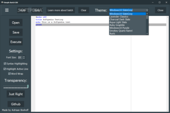 Simple Batch IDE screenshot 2