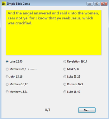 Simple Bible Game screenshot