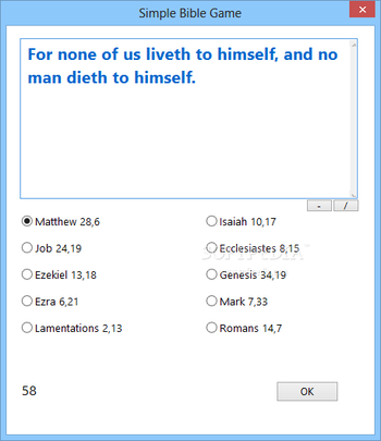 Simple Bible Game screenshot 2