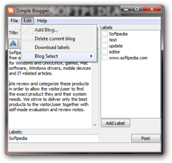 Simple Blogger screenshot 2