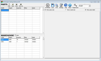 Simple Cutting Software screenshot