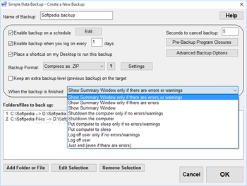 Simple Data Backup screenshot 2