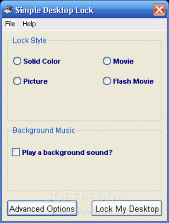 Simple Desktop Lock screenshot