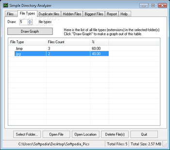 Simple Directory Analyzer screenshot 2