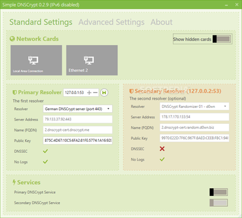 Simple DNSCrypt screenshot