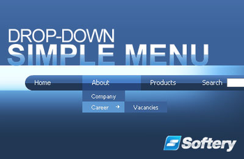 Simple Drop-Down Flash Menu screenshot 2