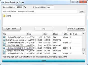 Simple Duplicate Finder screenshot
