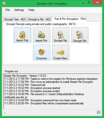 Simple File Encryptor screenshot 3