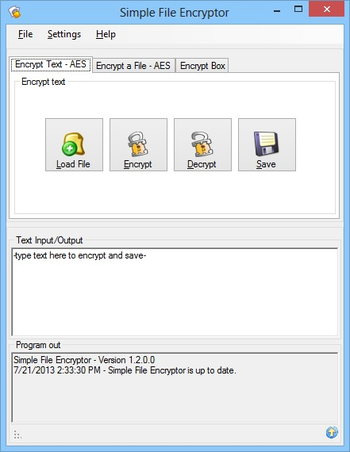 Simple File Encryptor screenshot