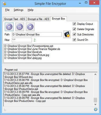 Simple File Encryptor screenshot 2