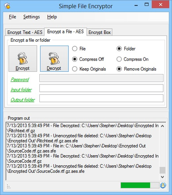 Simple File Encryptor screenshot 3