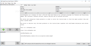Simple Forum Auto Poster screenshot