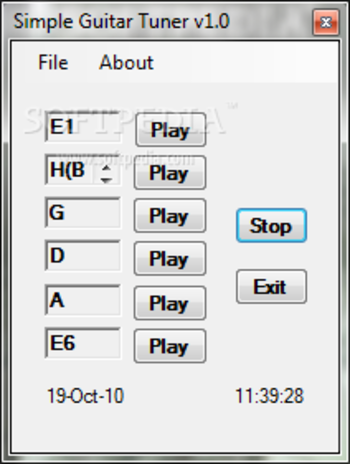 Simple Guitar Tuner screenshot