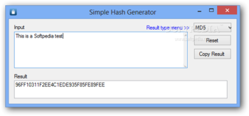 Simple Hash Generator screenshot