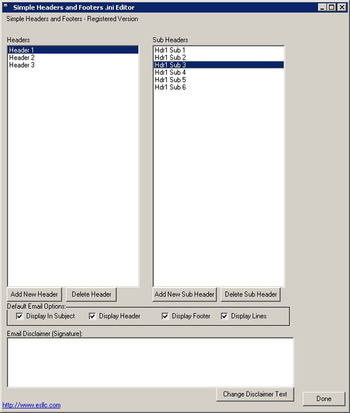 Simple Headers and Footers screenshot 2