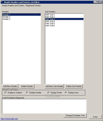Simple Headers and Footers screenshot 3