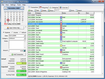 Simple Home Budget Lite screenshot 3