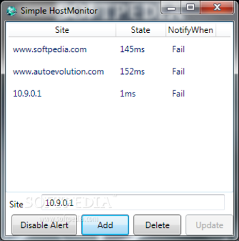 Simple HostMonitor screenshot