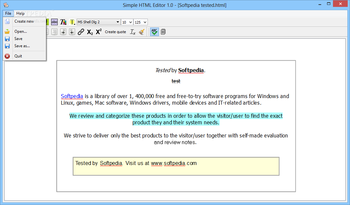 Simple HTML Editor screenshot 3