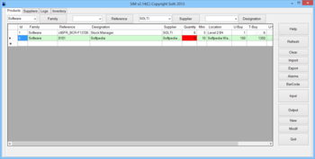 Simple Inventory Manager (SIM) screenshot